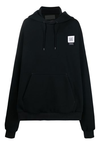 Fumito Ganryu 2Way pullover hoodie - Black