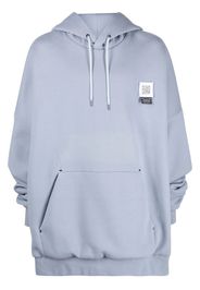 Fumito Ganryu 2Way pullover hoodie - Blue