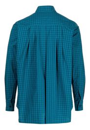Fumito Ganryu plaid-check print shirt - Blue