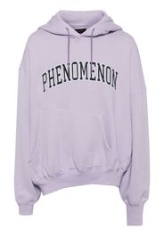 Fumito Ganryu x Phenomenon asymmetric cotton hoodie - Purple
