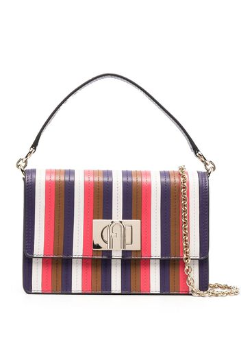 Furla 1927 stripe-detail bag - Brown