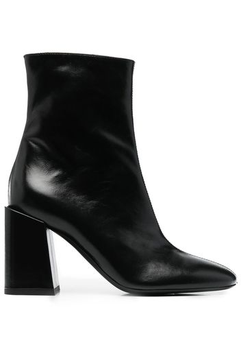 Furla 85mm block-heel leather ankle boots - Black