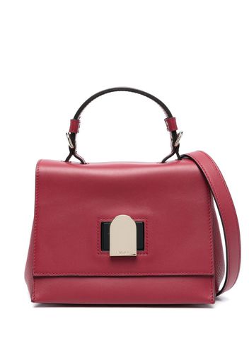 Furla logo plaque tote bag - Red