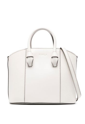 Furla panelled leather tote - White