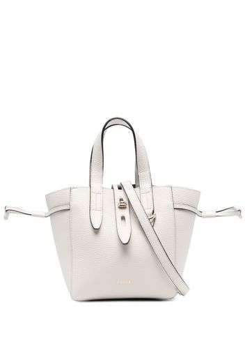 Furla Net mini leather tote - White