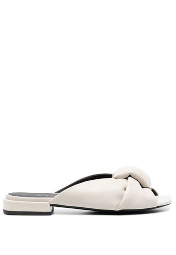 Furla knot-detail leather sandals - Neutrals