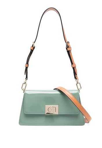 Furla fold over leather shoulder bag - Green