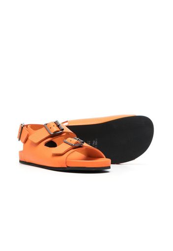 Gallucci Kids buckled flat sandals - Orange