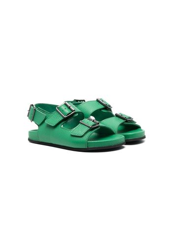 Gallucci Kids buckled leather sandals - Green