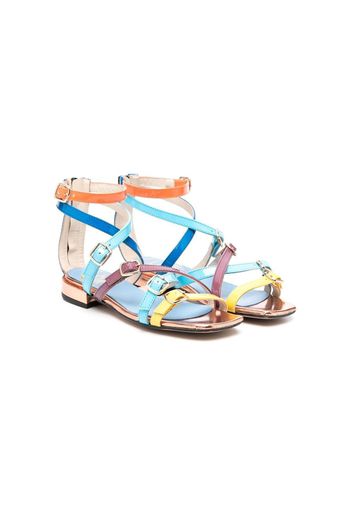 Gallucci Kids buckle-detail open-toe sandals - Blue