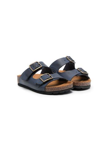 Gallucci Kids bucked leather sandals - Blue