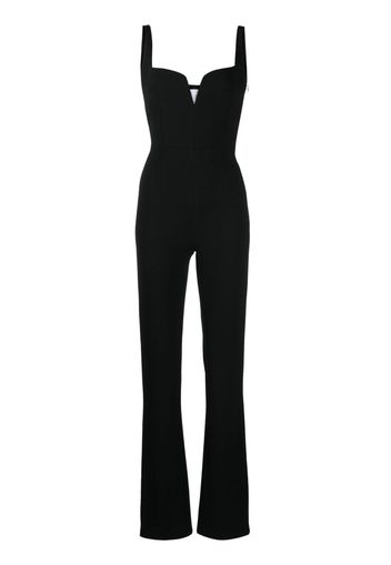 Galvan London sleeveless corset jumpsuit - Black