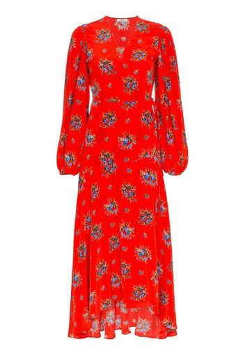 Ganni Kochhar Floral Maxi-Dress - Red