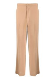 Gauchère mid-rise straight-leg trousers - Neutrals