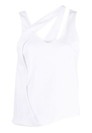 Gauchère Mirror ribbed tank top - White