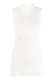 Gauchère open-back ribbed top - Neutrals