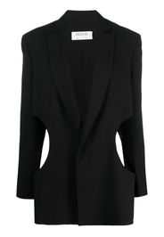 Gauchère cut-out single-breasted blazer - Black