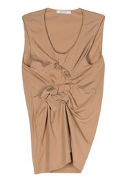 Gauchère ruffle-detail sleeveless top - Neutrals