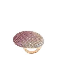 Gavello 18kt rose gold, sapphire and diamond cocktail ring - Pink