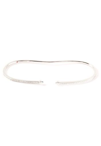 Gaydamak diamond hand bracelet - Metallic