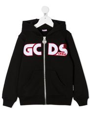 logo zip-up hoodie