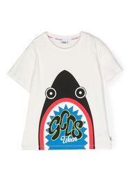 Gcds Kids logo-print detail T-shirt - White