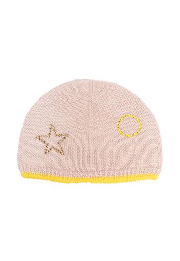 Gensami kids rhinestone-embellished knitted hat - Pink