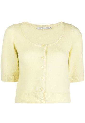 Gestuz button-up knitted cardigan - Yellow