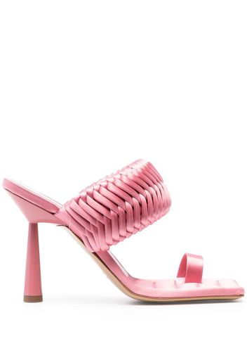 GIABORGHINI Rosie 110mm satin mules - Pink