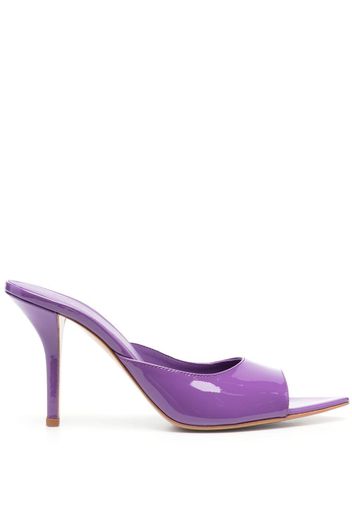 GIABORGHINI x Pernille Teisbaek Perni 90mm leather mules - Purple