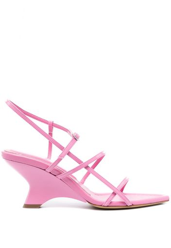 GIABORGHINI Gia26 70mm leather sandals - Pink