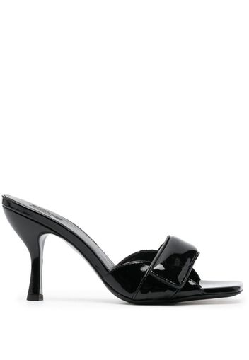 GIABORGHINI Alodie 100mm leather mules - Black