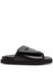 GIABORGHINI padded-strap open-toe slides - Black