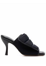 GIABORGHINI padded leather mules - Black