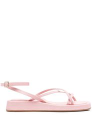 GIABORGHINI multi-way strap flatform sandals - Pink