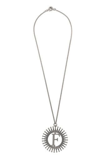 2000s sunburst pendant necklace