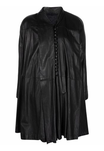 Gianfranco Ferré Pre-Owned 1980s single-breasted leather jacket - Black