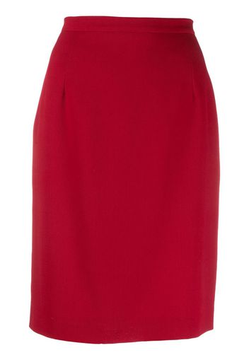 Gianfranco Ferré Pre-Owned 1990s high-waisted pencil skirt - Red