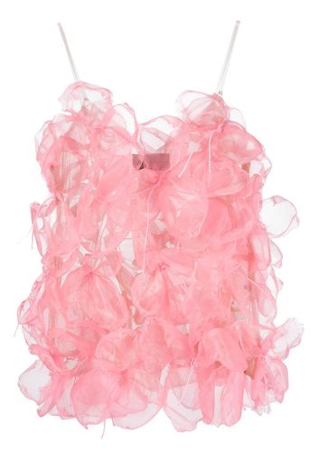 Gianluca Capannolo semi-sheer layered top - Pink