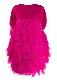 Gianluca Capannolo short feather dress - Pink