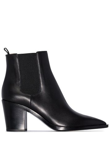 Gianvito Rossi pointed ankle boots - Black