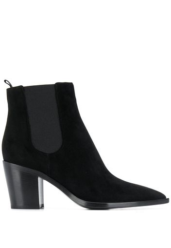 Gianvito Rossi pointed ankle boots - Black