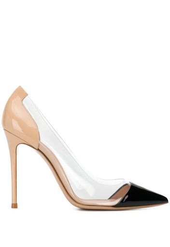 Plexi stiletto pumps