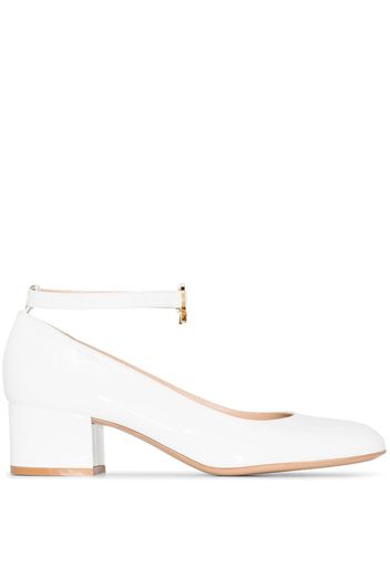 Gianvito Rossi ankle-strap 45mm leather pumps - White