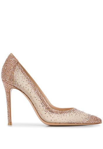 Rania 105mm crystal-embellished pumps