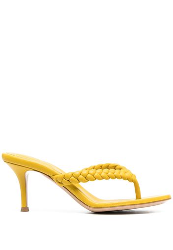 Gianvito Rossi woven-strap thong-style sandals - Yellow