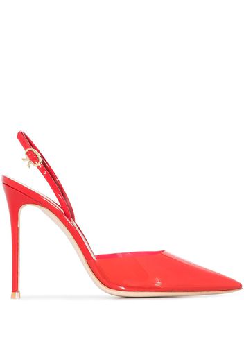 Gianvito Rossi GIANVITO 105 HH PMP PTOE SLNGBK PTNT LTH - Red