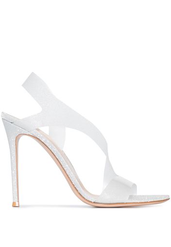 Gianvito Rossi GIANVITO METROPOLIS 150 HH SNDL RTOE CLR - Silver