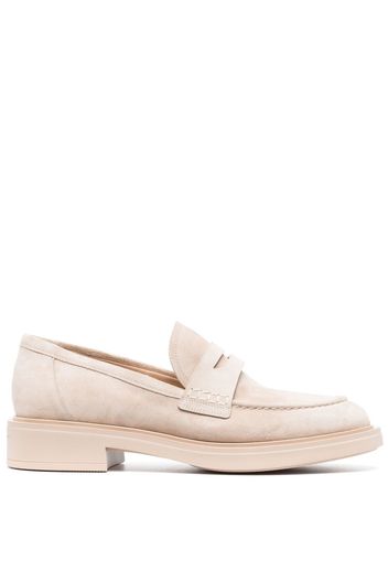 Gianvito Rossi Chester suede loafers - Neutrals