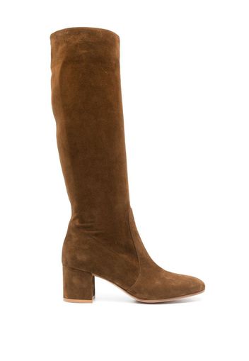 Gianvito Rossi 60mm knee-high suede boots - TEXA TEXAS